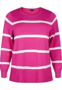 Джемпер WITH STRIPES Zizzi, розовый