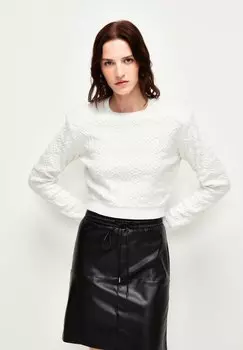 Джемпер вязаный CROP adL, белый