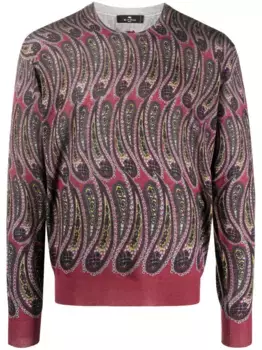 Джемпер вязки интарсия ETRO, красный