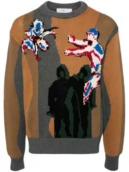 Джемпер вязки интарсия Toga, мультиколор