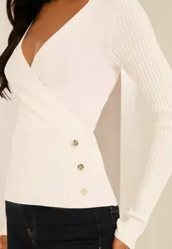 Джемпер WRAP DETAIL Lipsy, белый