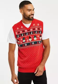 Джемпер XMAS MONTANA Threadbare, красный