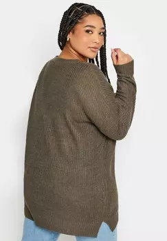 Джемпер Yours Clothing, коричневый