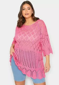 Джемпер Yours Clothing, розовый