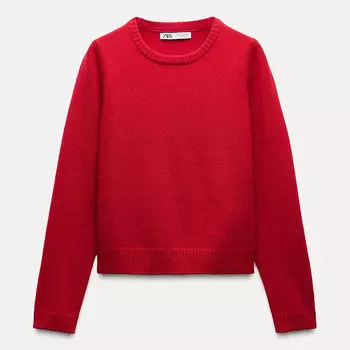 Джемпер Zara by Carlyne Cerf Basic Wool, красный