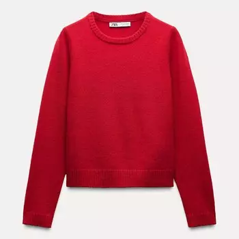 Джемпер Zara by Carlyne Cerf Basic Wool, красный