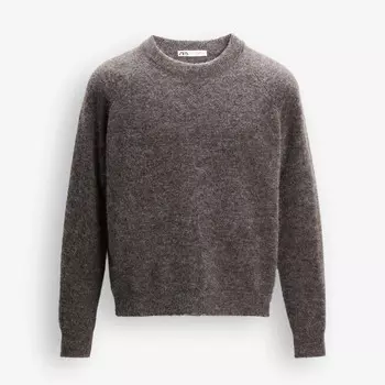 Джемпер Zara by Carlyne Cerf Plain Wool And Alpaca, бежево-серый