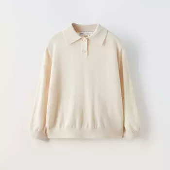 Джемпер Zara True Neutrals Wool Blend, экрю