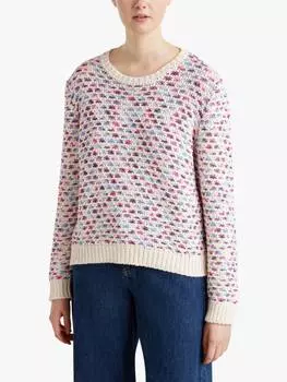 Джемпер жаккардовой вязки Benetton, разноцветный