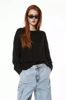 Джемпер жаккардовой вязки H&M, черный