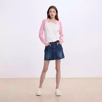 Джемпер женский GAP, White Pink Patchwork