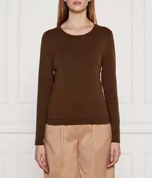 Джемпер женский Marc Cain облегающего кроя из вискозы, коричневый