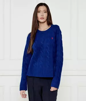 Джемпер женский Polo Ralph Lauren из шерсти и кашемира, синий