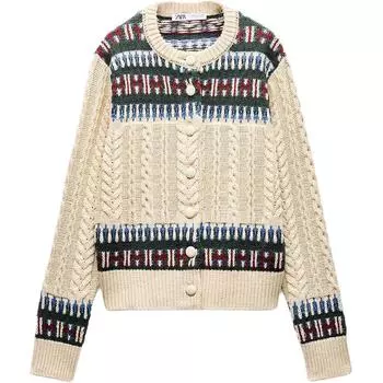Джемпер женский разноцветный ZARA, мультиколор