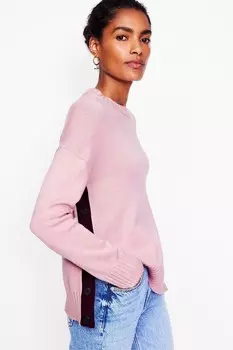 Джемпер Zia с застежкой на пуговицы сбоку Boden, розовый