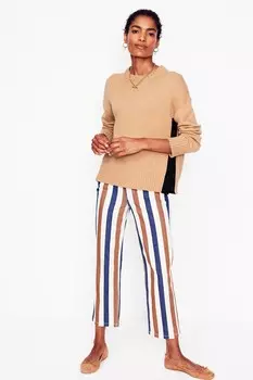 Джемпер Zia с застежкой на пуговицы сбоку Boden, коричневый