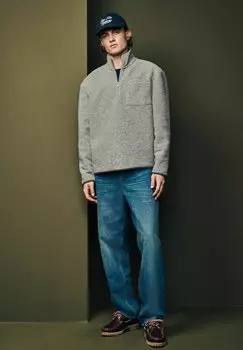 Джемпер ZIP NECK Next, серый