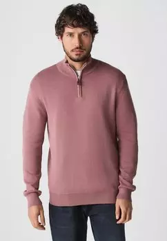 Джемпер ZIP NECK REGULAR FIT Next, темно-розовый