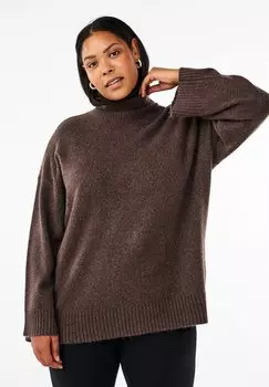 Джемпер Zizzi, коричневый