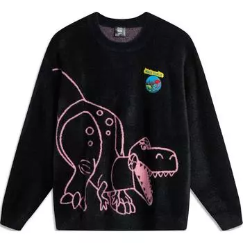 Джемперная одежда унисекс из коллекции LiNing x Disney Sports Life, черный цвет