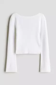 Джемперы в рубчик H&M, белый