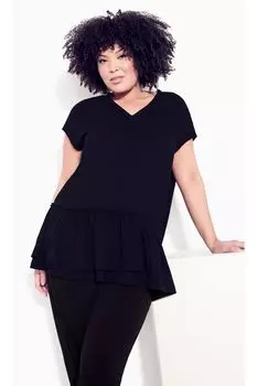 Дженна туника с узорами Avenue, черный