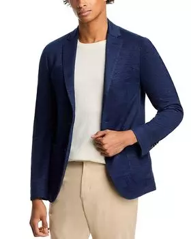 Джерсейная мягкая куртка-пиджак Maurizio Baldassari, синий