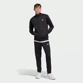 Джерси Adidas Linear logo tricot tracksuit (jersey top and bottom), цвет Black/White/Black/White