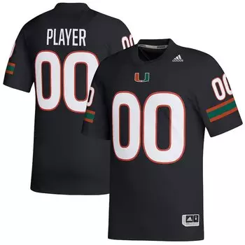 Джерси adidas Miami Hurricanes, черный