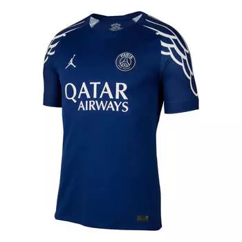 Джерси Air Jordan Dri-FIT Paris Saint-Germain 2024/25 Stadium Fourth Replica Football Jersey 'Blue Void', синий