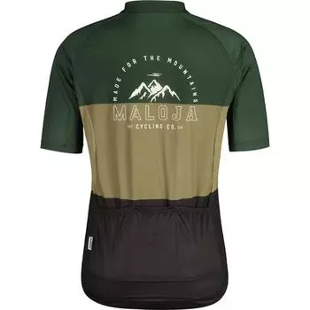 Джерси BarettiM с молнией во всю длину и короткими рукавами 1/2 мужские Maloja, цвет Moonless Multi