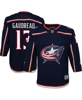 Джерси Big Boys and Girls Johnny Gaudreau Navy Columbus Blue Jackets 2022/23 Premier Player Outerstuff, синий