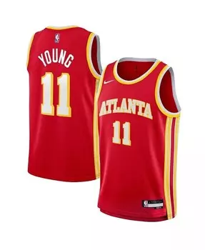 Джерси Big Boys and Girls Trae Young Atlanta Hawks Swingman Nike, красный