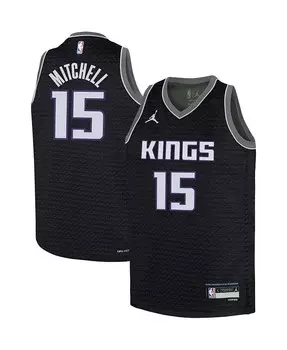 Джерси Big Boys Brand Davion Mitchell Black Sacramento Kings 2022/23 Swingman - Statement Edition Jordan, черный