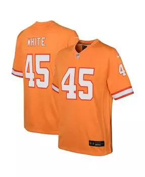 Джерси Big Boys Devin White Orange Tampa Bay Buccaneers Throwback Game Nike