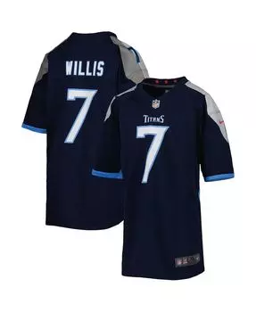 Джерси Big Boys Malik Willis Navy Tennessee Titans Game Nike
