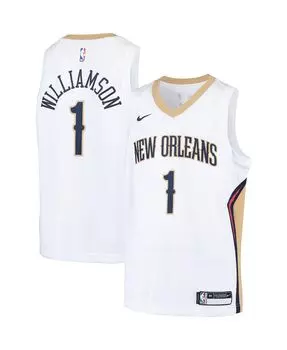 Джерси Big Boys Zion Williamson White New Orleans Pelicans Swingman Player — Association Edition Nike