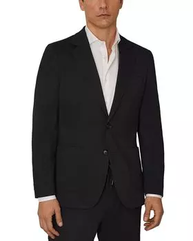 Джерси-блейзер Gerrard Regular Fit с фактурной вязкой REISS, синий