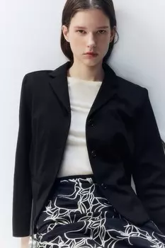 Джерси блейзер H&M, черный