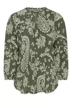 Джерси Бохо топ Evans, зеленый