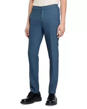 Джерси брюки Sandro, синий