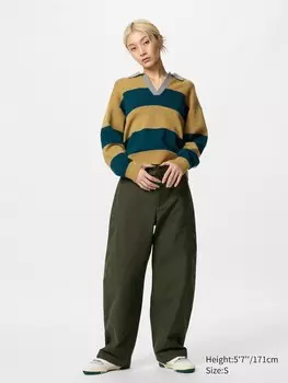 Джерси брюки Uniqlo, цвет 57 зеленый