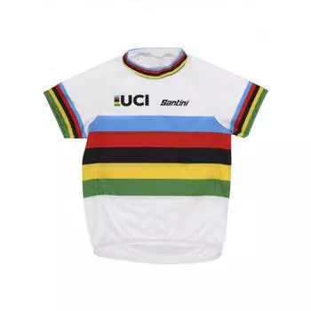 Джерси Campione Del Mondo Children – Uci Official – Unisex – Велоспорт SANTINI, красочный