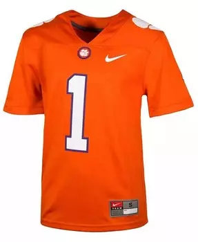 Джерси Clemson Tigers Replica Football Game, Little Boys (4-7) Nike, оранжевый