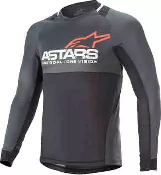 Джерси для мотокросса Drop 8.0 LS Alpinestars, черный красный