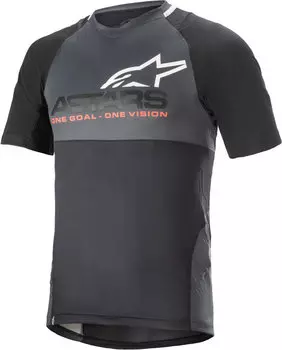 Джерси для мотокросса Drop 8.0 S/S Alpinestars, черный красный