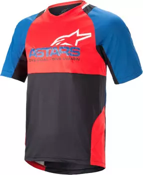Джерси для мотокросса Drop 8.0 S/S Alpinestars, черный/красный/синий