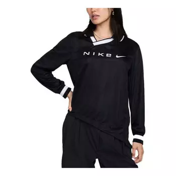 Джерси dri fit жаккардовый джерси азиатские размеры Nike, черный