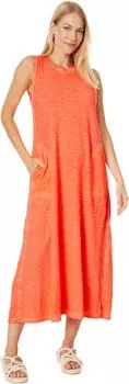 Джерси Enzyme Wash – платье макси без рукавов Elliott Lauren, коралловый