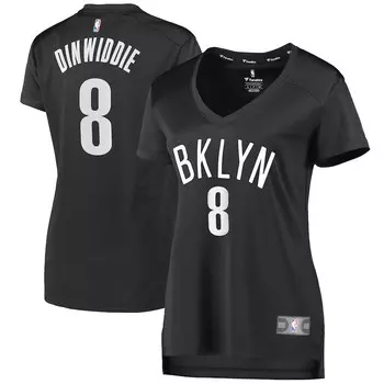 Джерси Fanatics Branded Brooklyn Nets, угольный